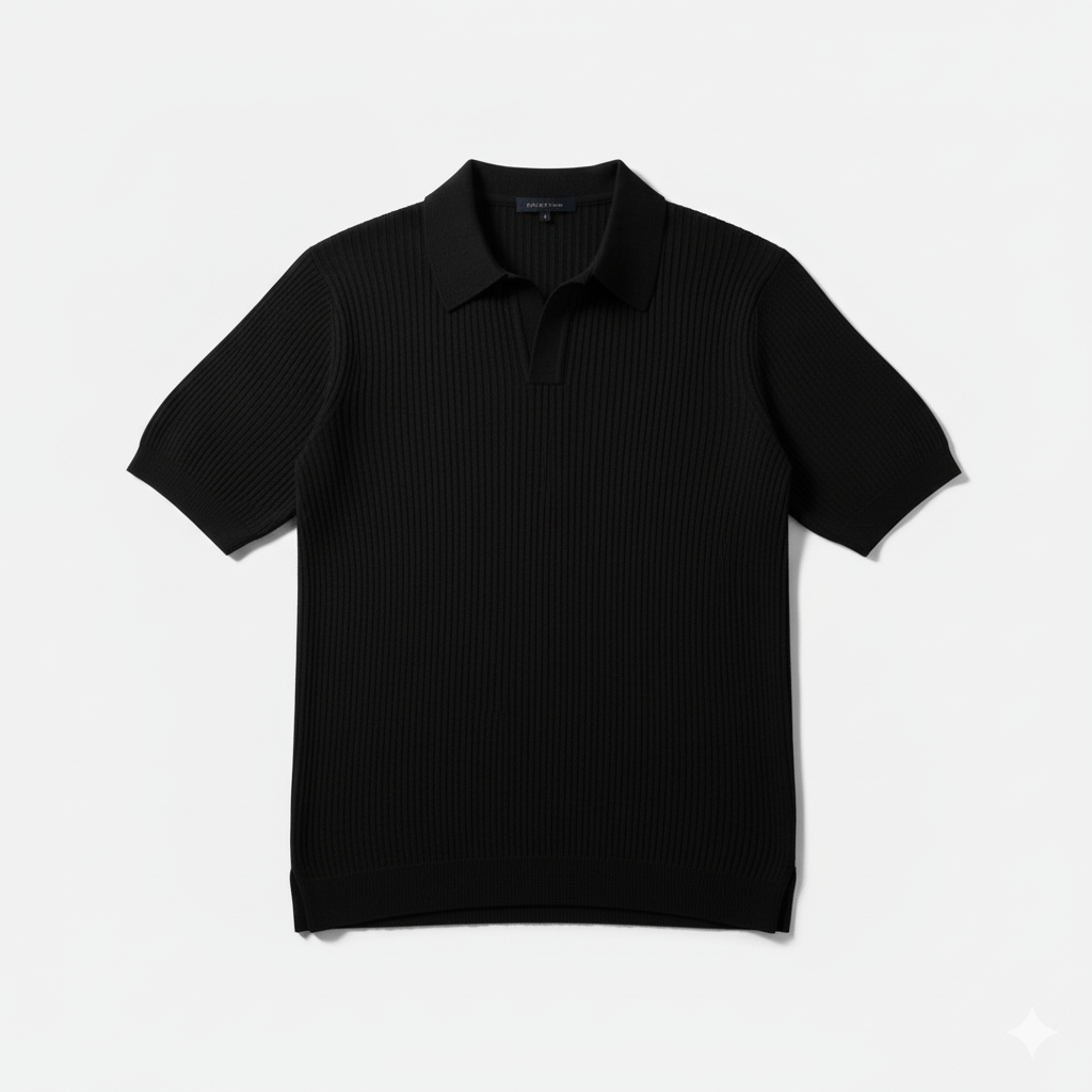 SAAIR Ribbed K nit Polo - SAAIR STORE