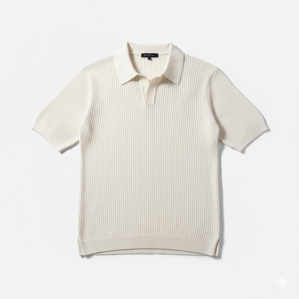 SAAIR Ribbed Knit Polo - SAAIR STORE