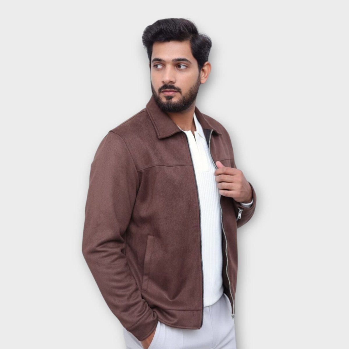 Saair Signature Suede Jacket - SAAIR STORE