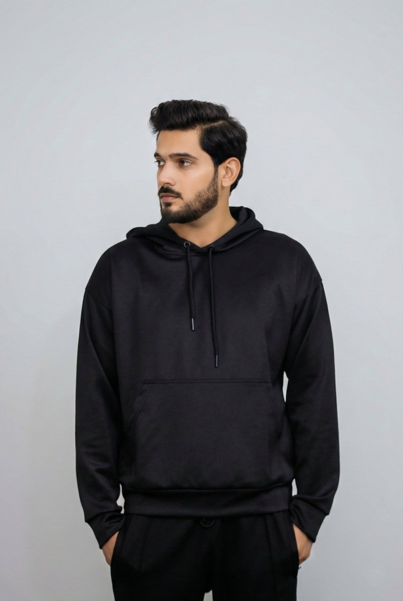 Scuba Pull Over Hoodie - Black - SAAIR STORE