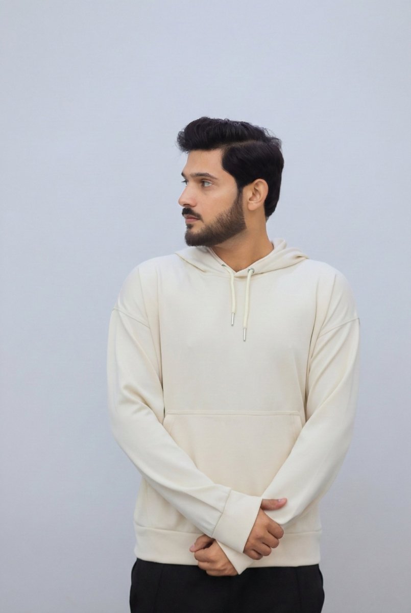 Scuba Pull Over Hoodie - Off White - SAAIR STORE